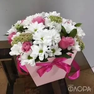 Нежный букет в плайм-пакете